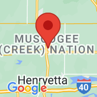 Map of Okmulgee, OK US